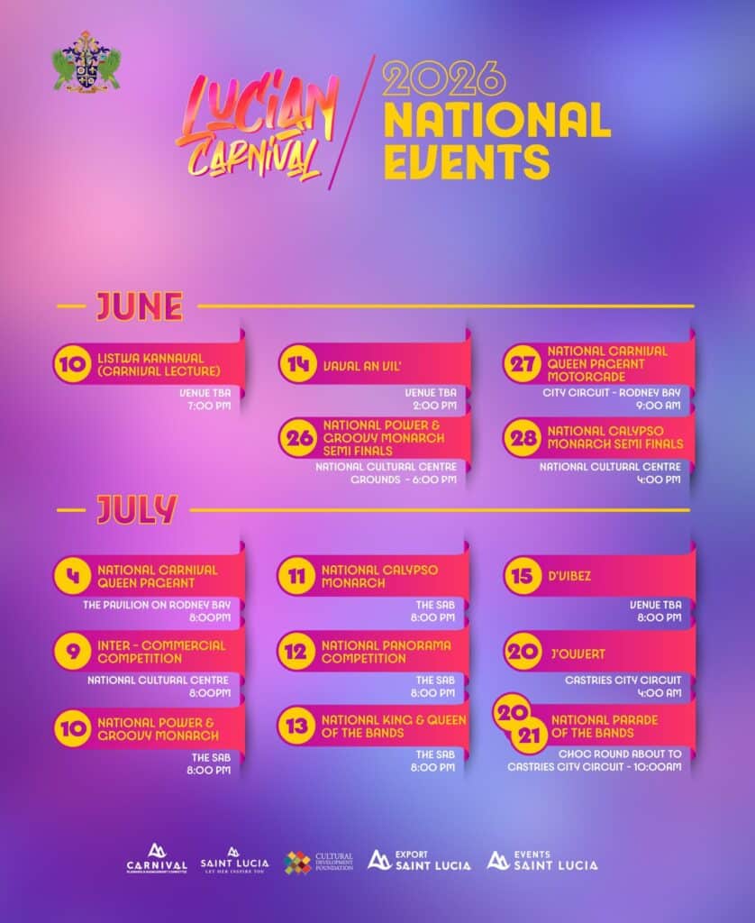 St. Lucia Carnival 2026 – National Events