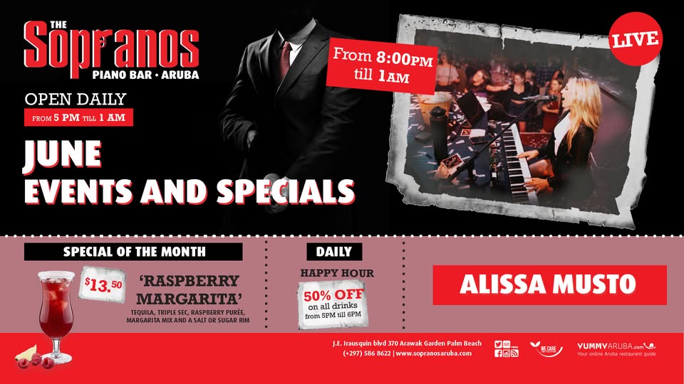Sopranos Piano Bar – Alissa Musto – Aruba