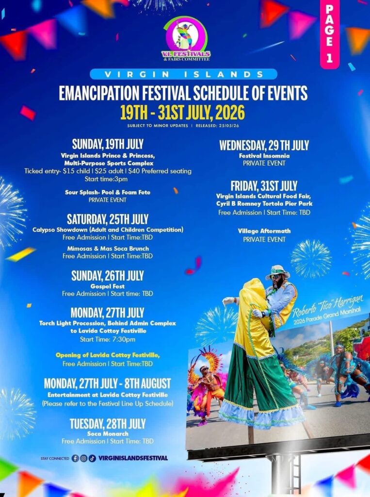 BVI Emancipation Festival – Events Part 1
