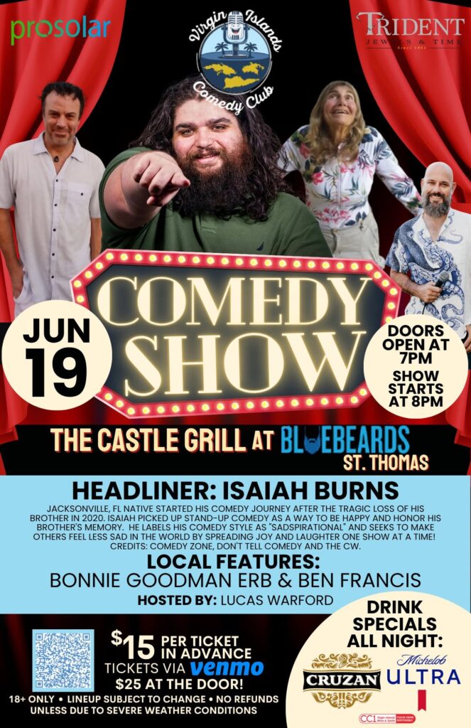 Comedy Show At The Castle Grill – St. Thomas