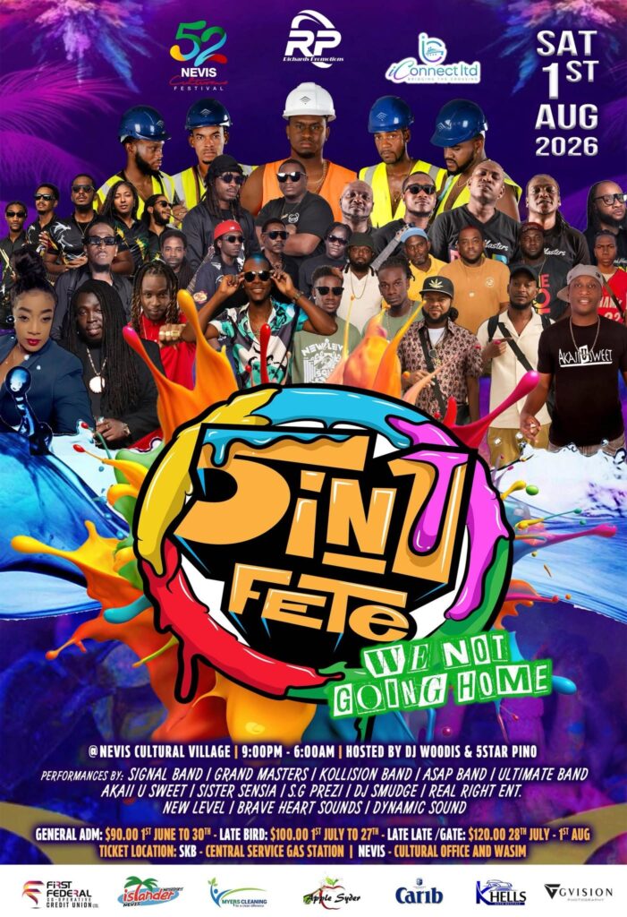 5 in 1 Fete – We Not Going Home – Nevis