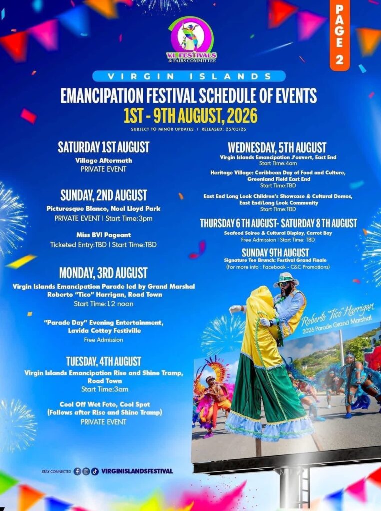 BVI Emancipation Festival – Events Part 2