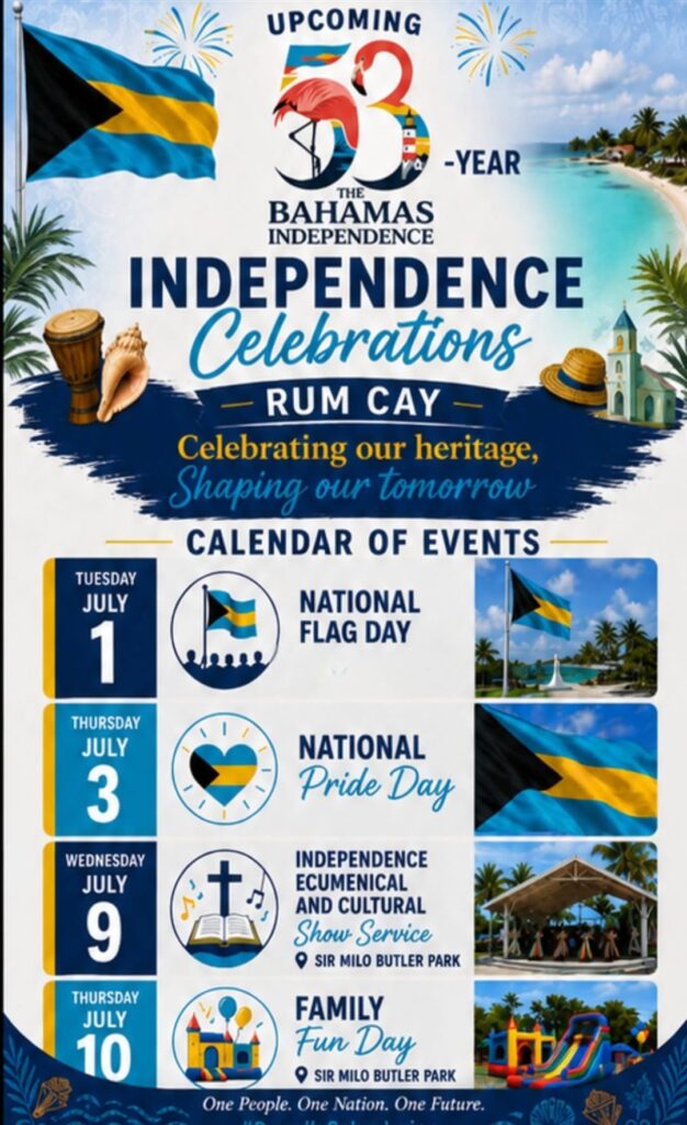 Independence Events – Rum Cay, Bahamas