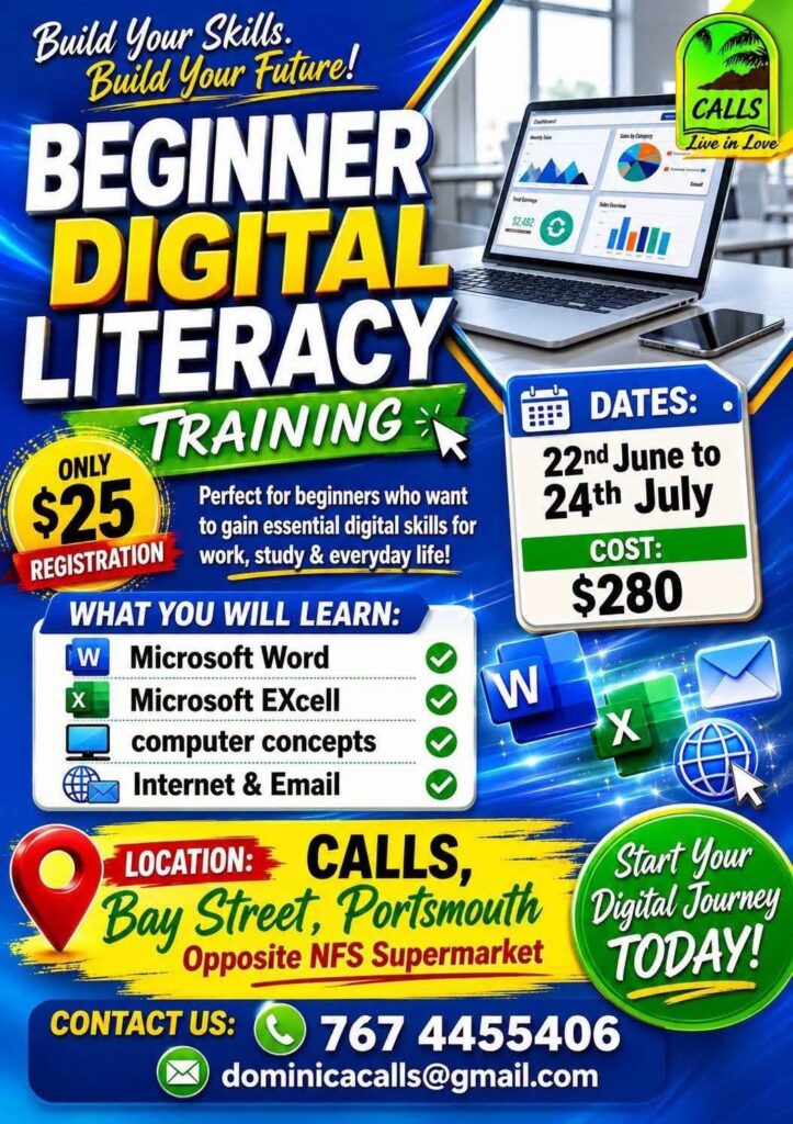 Beginner Digital Literacy Training – Dominica