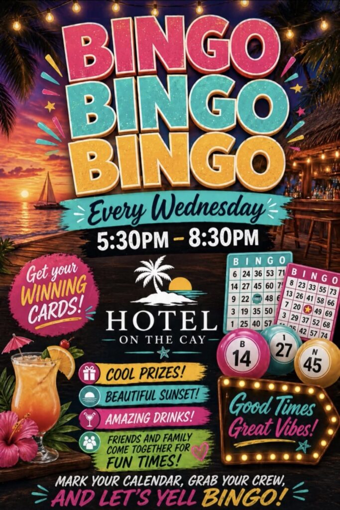 Beachside Bingo On The Cay – St. Croix, USVI
