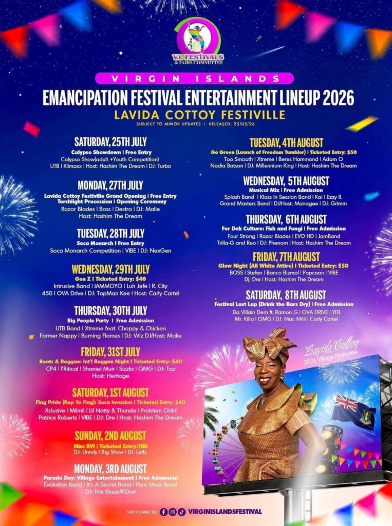 BVI Emancipation Festival – Entertainment