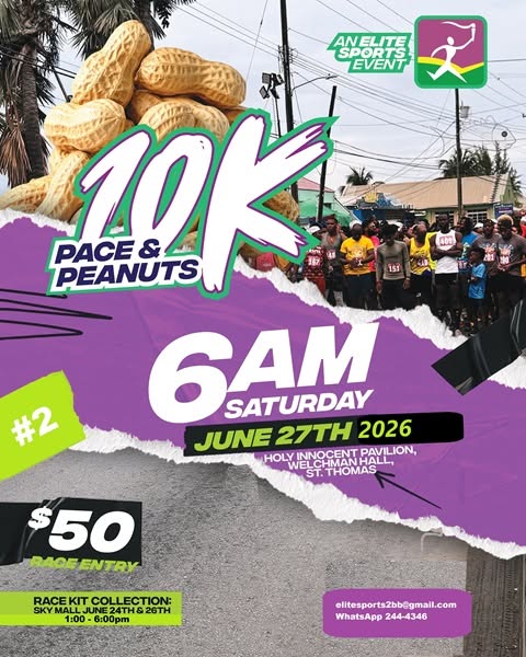 Pace & Peanuts 10K – Barbados