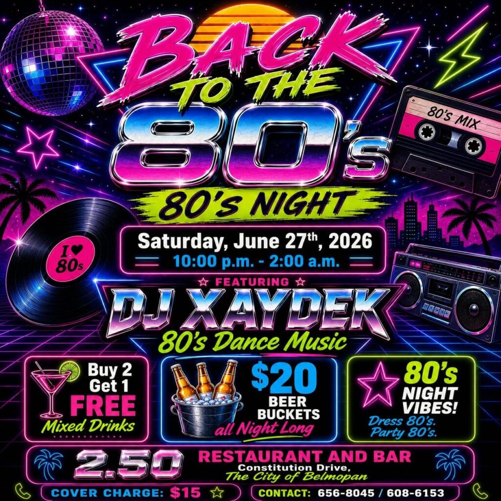 Back To The 80s Night – Belize