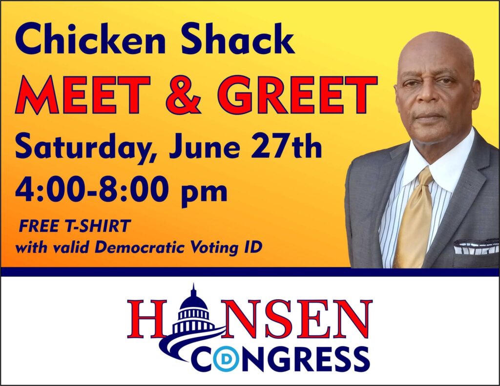 Hansen For Congress – Meet – St. Croix, USVI