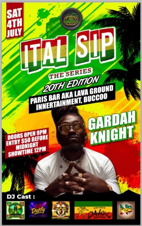 Ital Sip – Reggae & Ital Food –  Tobago