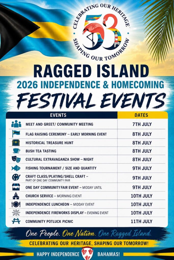 Independence & Homecoming – Ragged, Bahamas