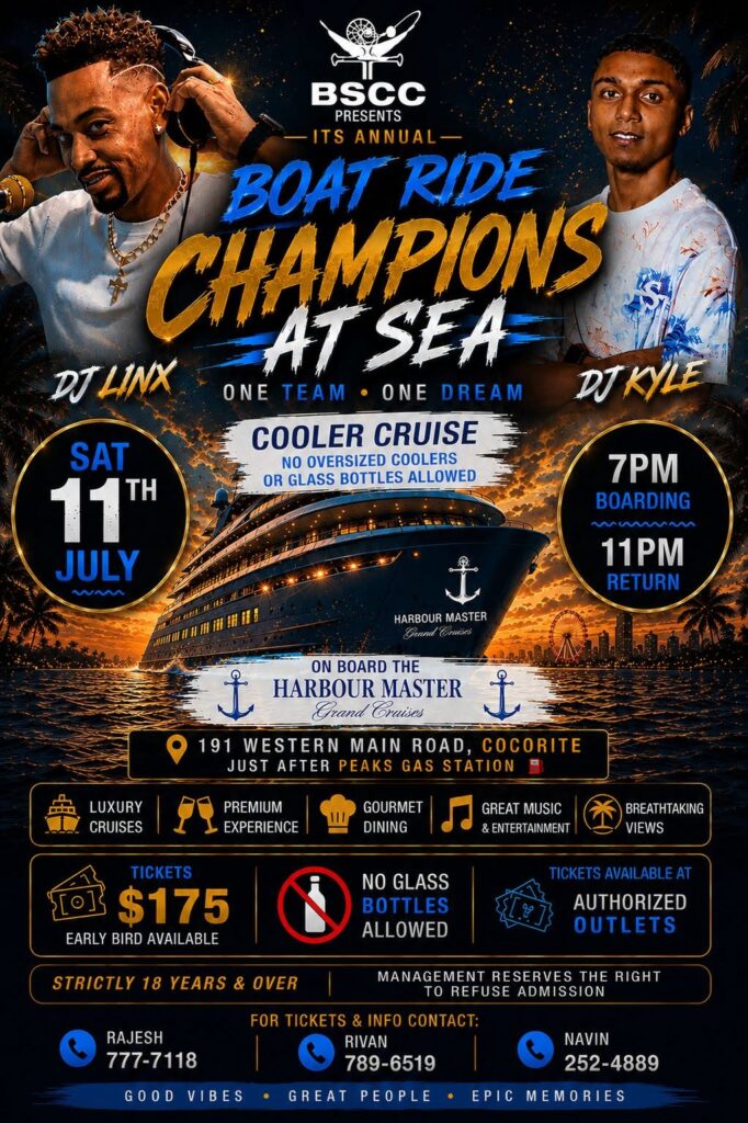 Champions At Sea – Boat Ride – Trinidad