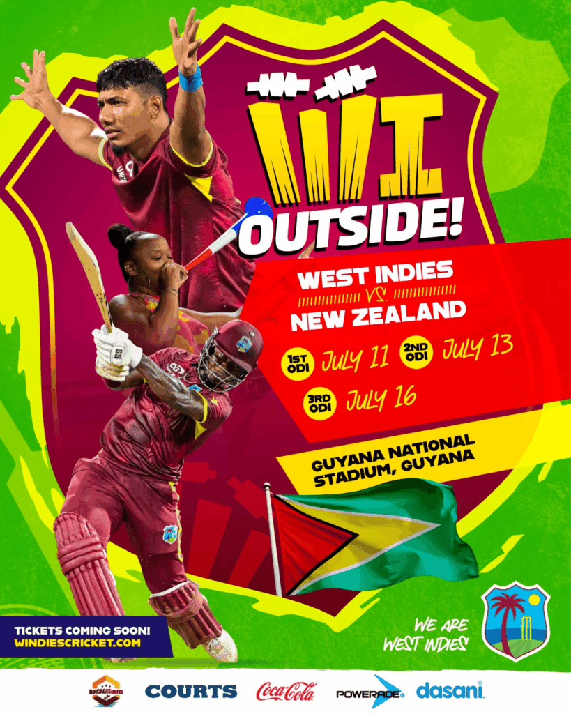 West Indies VS New Zealand ODI Cricket – Guyana