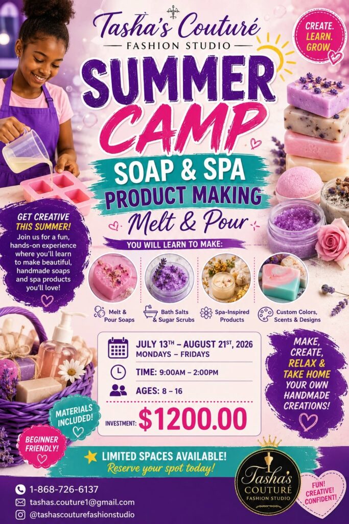 Soap & Spa Product Making Camp – Trinidad