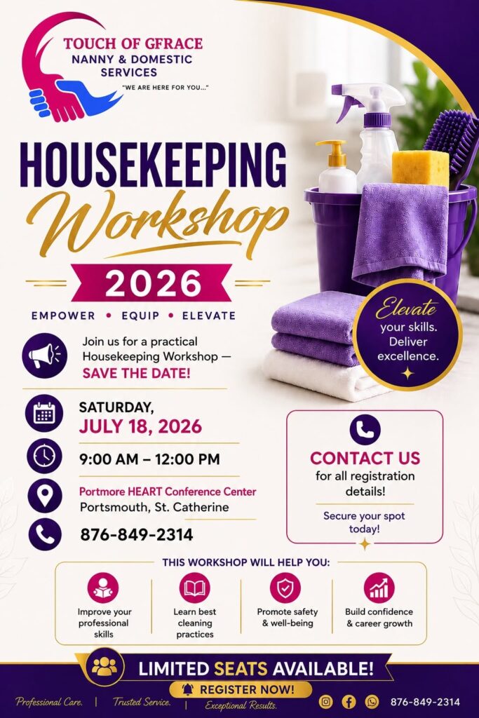 Domestic Housekeeping Workshop – Jamaica