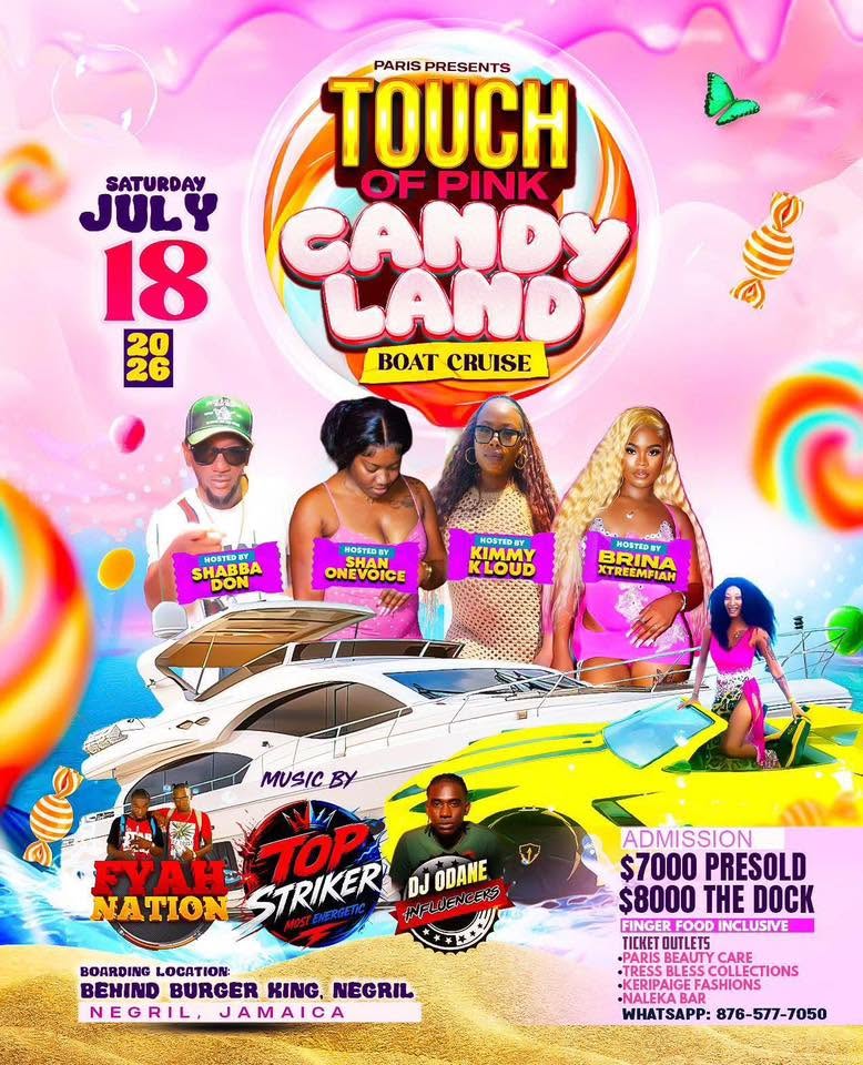 Touch Of Pink Boat Cruise – Jamaica
