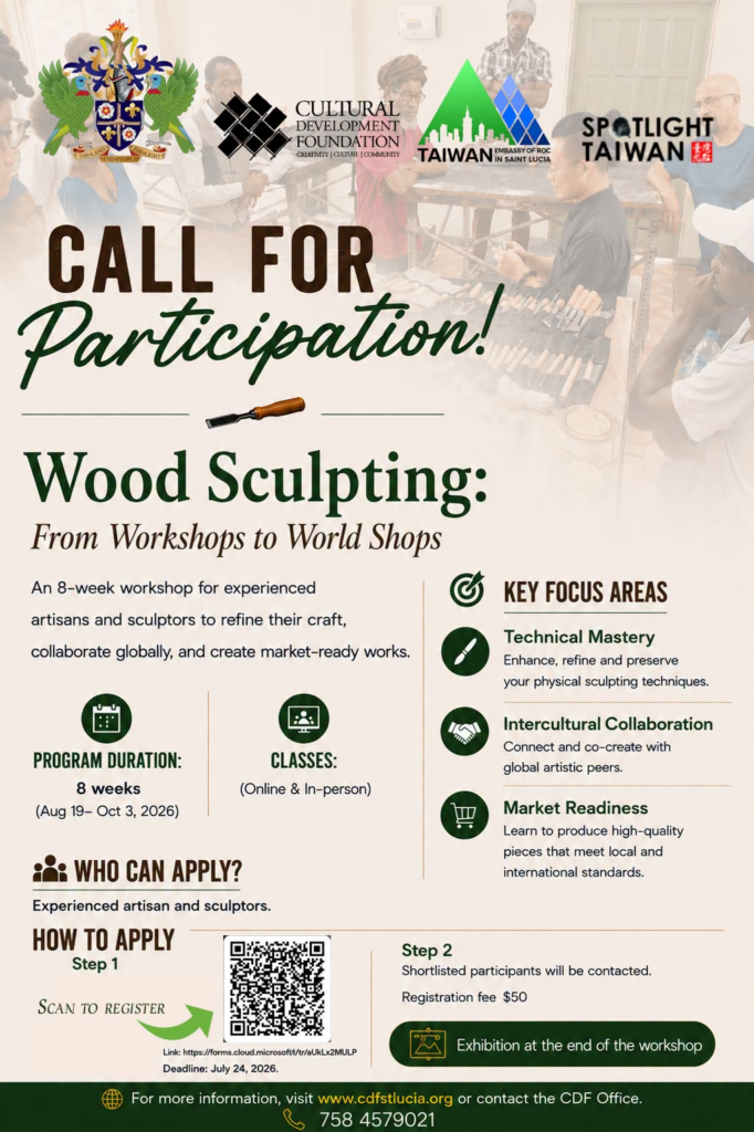 Wood Sculpting Workshop – St. Lucia & Online