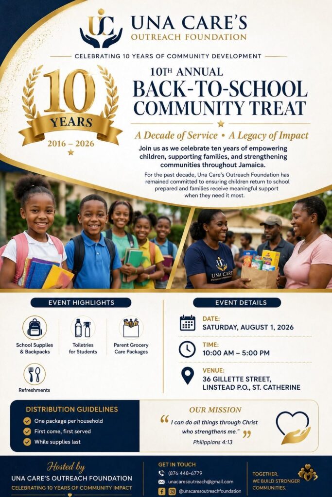 UNA Care’s Back To School Treat – Jamaica