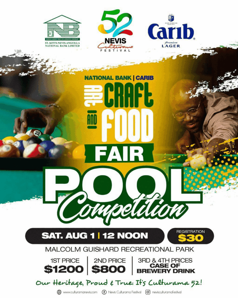 Pool Competition at Art Craft & Food Fair – Nevis