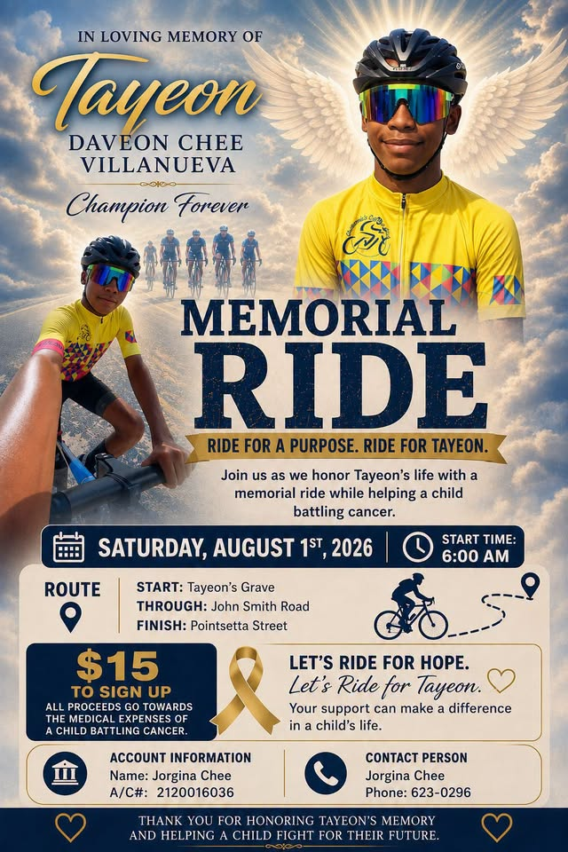 Tayeon Chee Memorial Ride – Belize