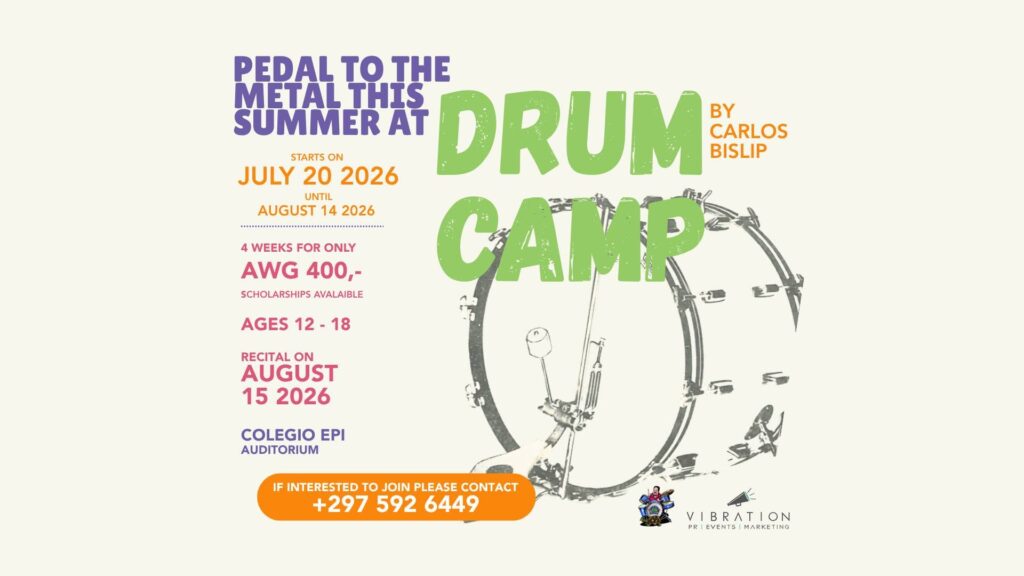 Carlos Bislip’s Drum Camp 2026 – Aruba