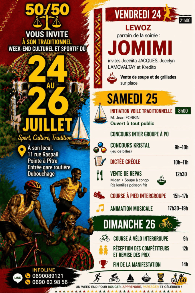 50/50 Cultural and Sports Weekend – Guadeloupe