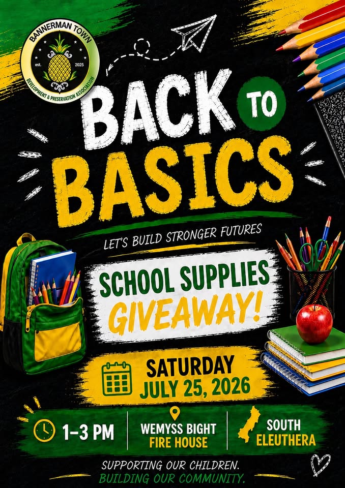 School Supplies Giveaway-Rock Sound, Bahamas