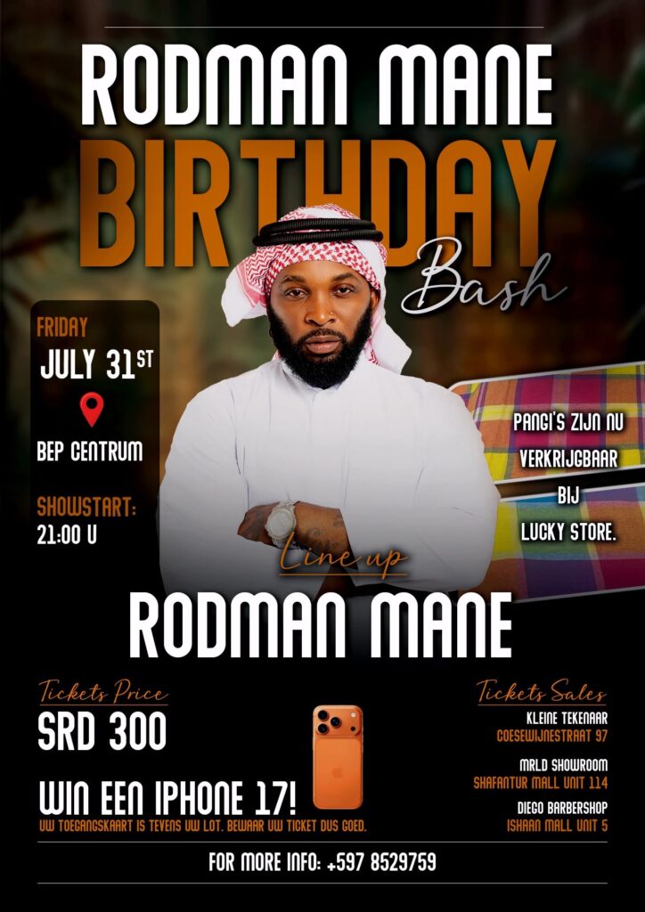 Rodman Mane Birthday Bash – Suriname