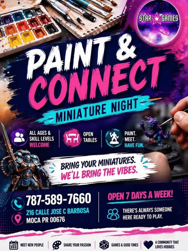 Paint & Connect: Miniature Night – Puerto Rico